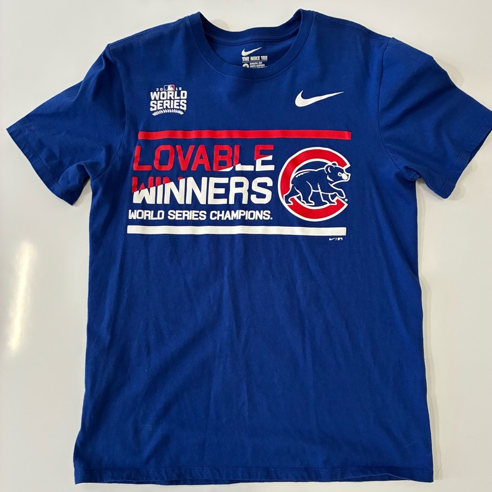 Chicago Cubs 2016 World Series Champions t-shirt by Nike Men’s Medium